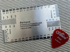 UK STOCK - STEEL Guitar String Action Gauge/ String Height Ruler