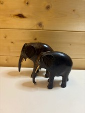 Pair Of Wooden Elephant