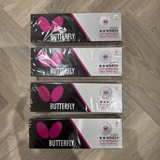 Butterfly R40+ 3* Table Tennis Ball - 4 x Box of 12 (total 48 balls)