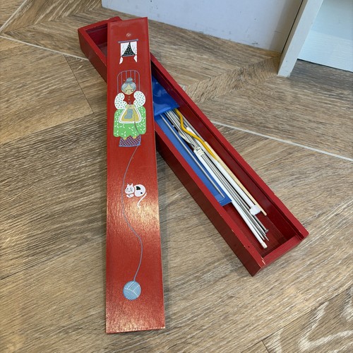 Painted vintage wooden box - vintage, of