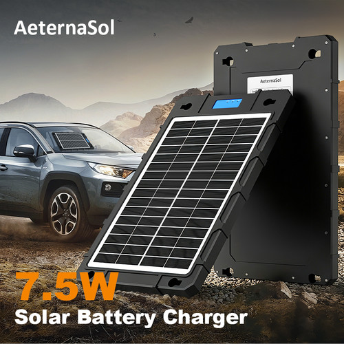 12v solar car - 7.5w, battery