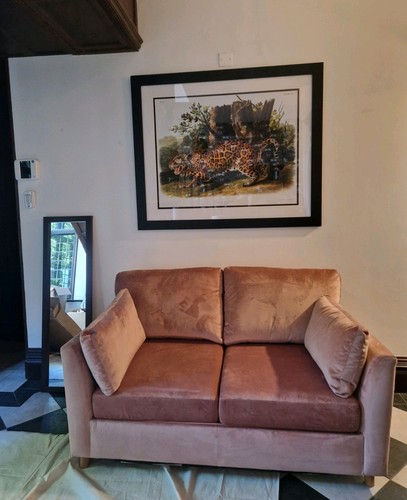 Velvet piece sofa bed in - velvet,