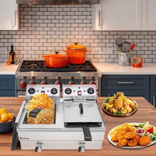 12l electric deep fryer - 2×12l,