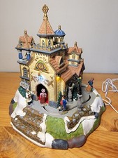 2007 LEMAX "GUIDING LIGHT CHURCH" #75602 W/ MOTION & SOUND Lighted ~MINT~VIDEO~