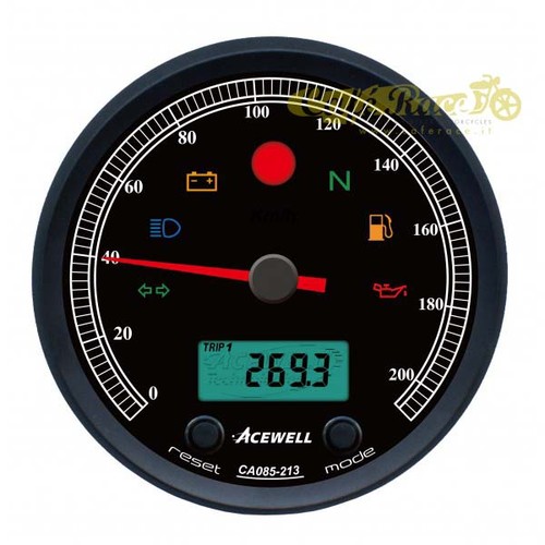 Black speedometer tachometer - black, speedometer/tachometer
