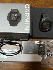 GARMIN Instinct Outdoor Watch Graphite Pro GPS Rugged Fitness Tracker