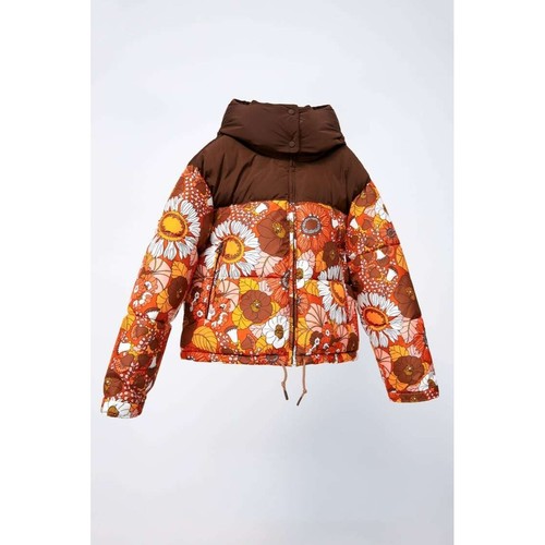 Zara floral puffer hippie - zara,
