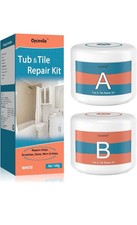 Bath Repair Kit White 140g, Enamel New Sealed By Oycevila Gloves Sandpaper Every