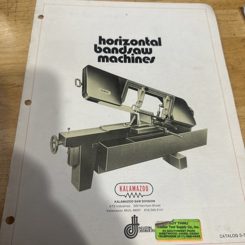 Kalamazoo horizontal bandsaw - kalamazoo,