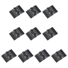 10 Pcs Black Plastic Hinges