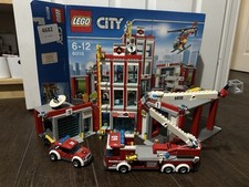 Lego City 60110 Fire Station Complete Set With Original Box & Instructions