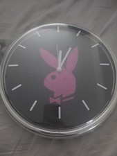 Black Retro Playboy Wall Clock