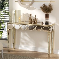Mirrored Console Table Side
