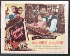 Golden Hawk 11"x14" Lobby Card Sterling Hayden Rhonda Fleming War