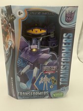 Transformers Toys EarthSpark Deluxe Class Shockwave, 12.5-cm Action Figure