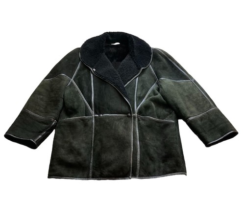 Vintage sheepskin jacket size - sheepskin,