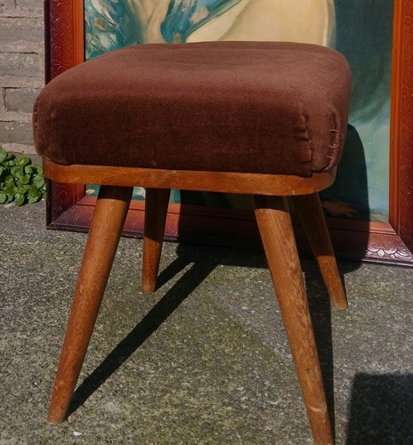Vintage mid century - mid, stoolette