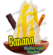 Ice cream van sticker Banana