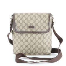 Very Good Condition Gucci GG Supreme Leather Shoulder Bag Crossbody Messenger