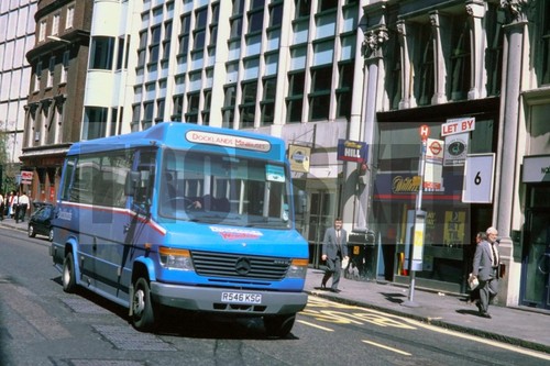 35mm slide docklands minibuses - 35mm,