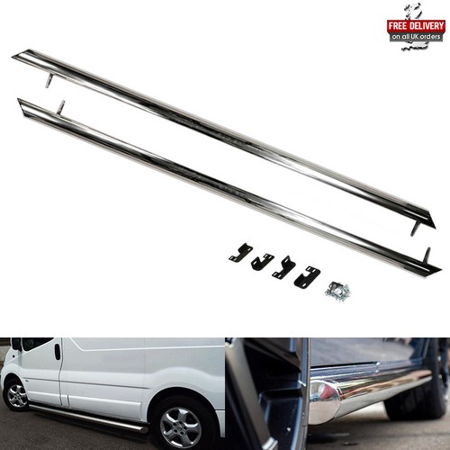 Polished side step rail - step,