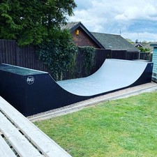 3ft High Half Pipe Mini Ramp - Roll-in.co - Built & Installed by us!