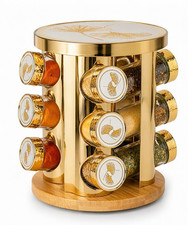 Luxury Gold 12Jar Rotating