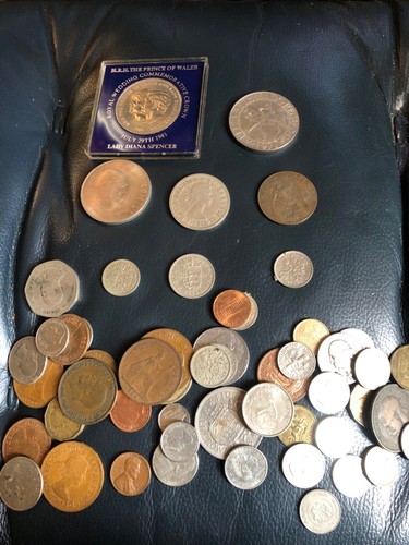 Old coins shillings victorian - coins,