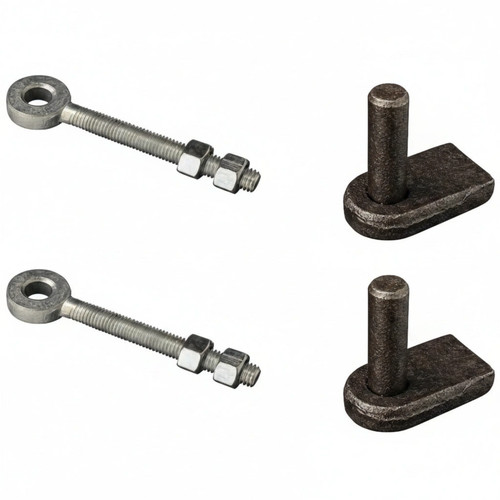 Weld gate hinge brackets - gate,