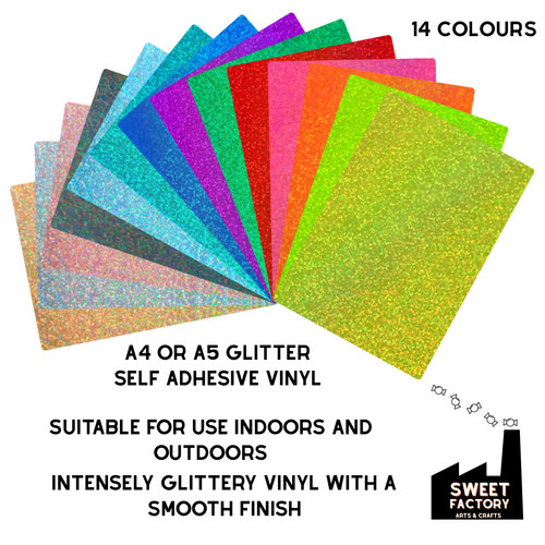 Self adhesive vinyl glitter - self,