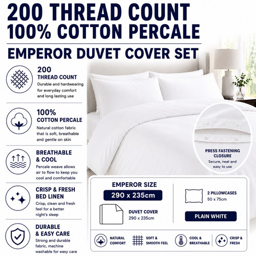 Emperor size 100 - size, cotton