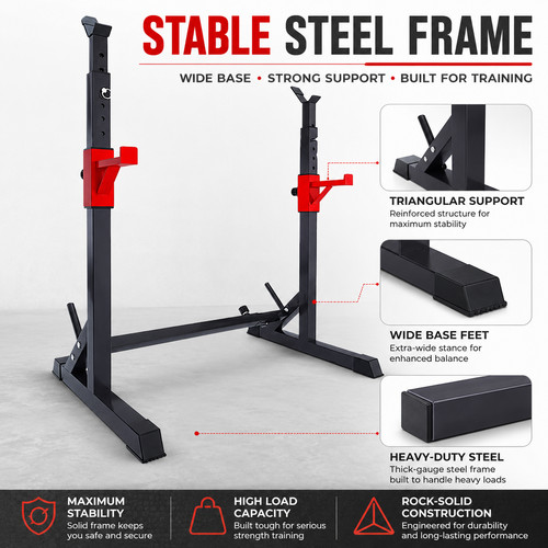Adjustable squat rack weight - rack,