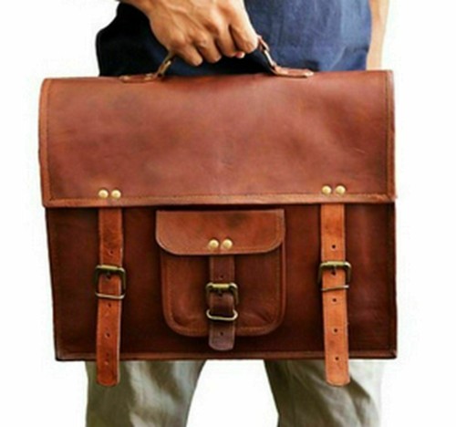 Genuine leather vintage laptop - genuine,
