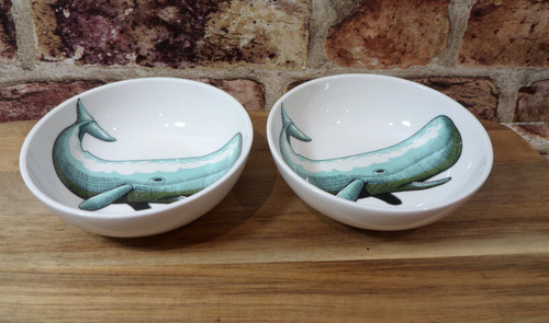 Jersey pottery whale - 2x,