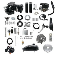 80CC Bicycle Engine Kit, Bike Bicycle Motorized 2 Stroke Petrol Gas motor