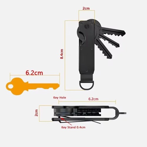 Metal key organizer compact - key,