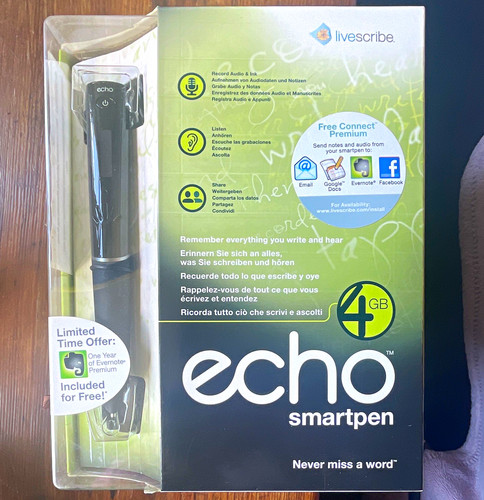 Livescribe echo smartpen 4gb - echo,