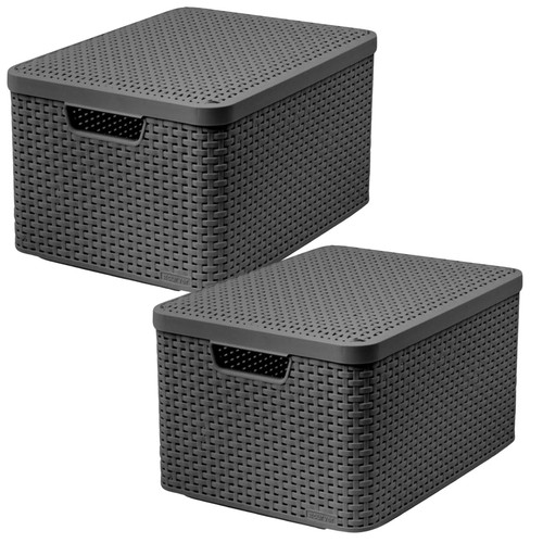 30l large storage box - 2x,