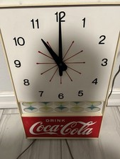 Vintage 1960's Coca Cola Coke Soda Wall Clock