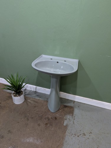 Retro vintage pedestal sink - vintage, sink-