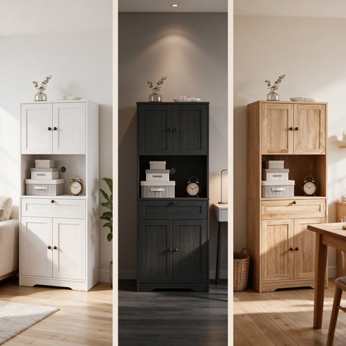 Kitchen storage cupboard - kitchen, tall