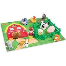 Happyland Sunny Farm Toy Playset with 16 Figures Accessories