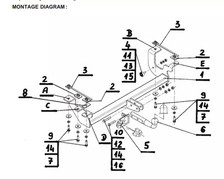 Swan Neck Tow Bar For SUZUKI