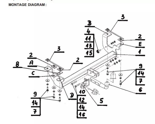 Swan neck tow bar for - neck,