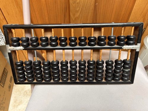 Vintage wood metal abacus - vintage,