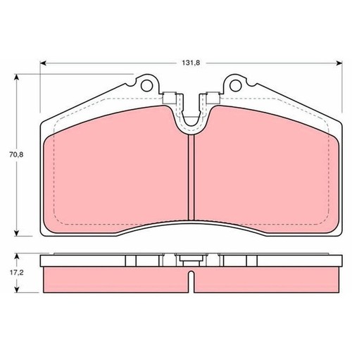 New brake pad - new,