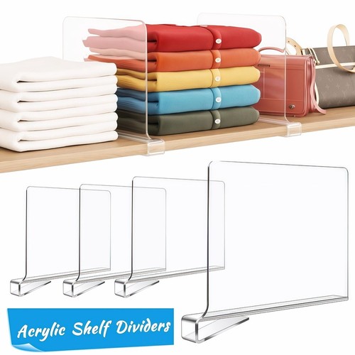 Clear acrylic shelf dividers - acrylic,