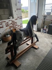 Horseplay Vintage Wooden Rocking Horse