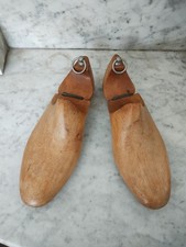 Vintage hinged wooden shoe