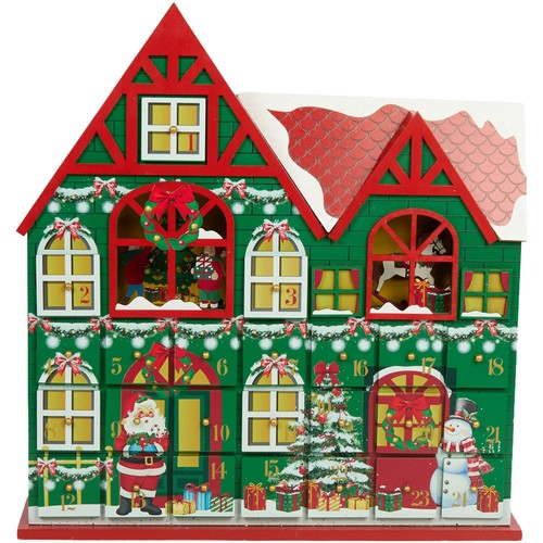 Wooden christmas house advent - christmas,